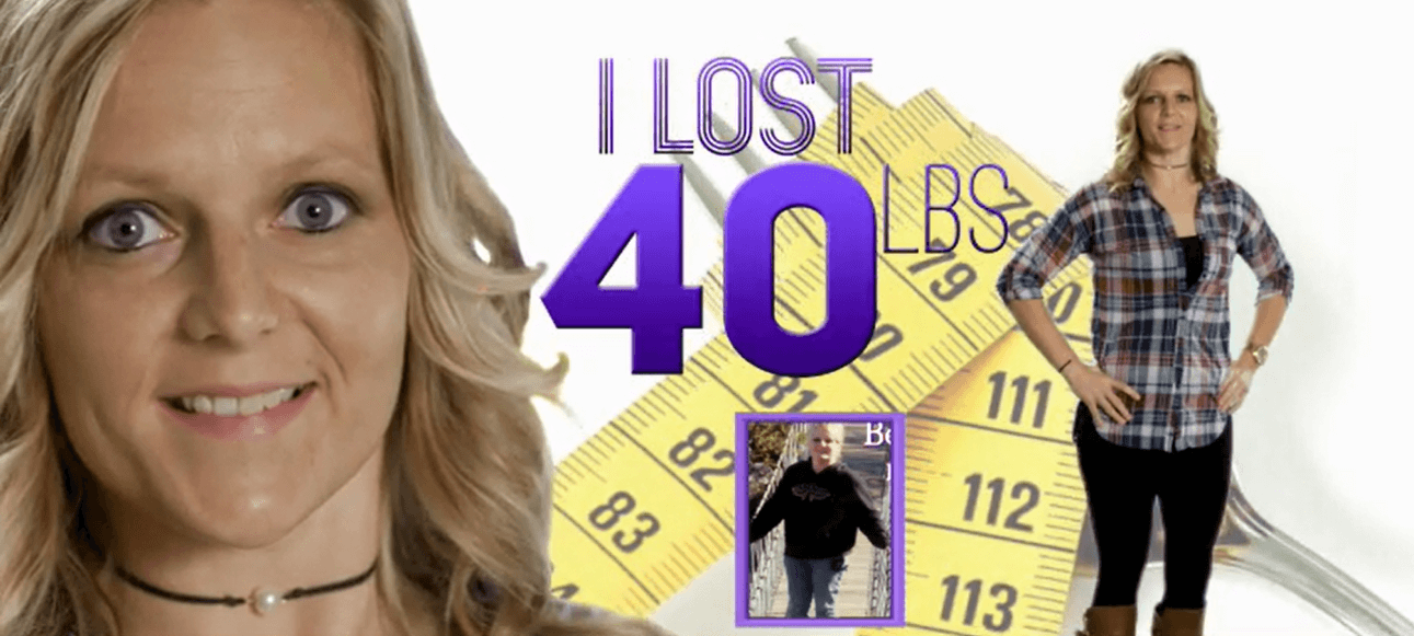 40lb Weight Loss Before and After Woman