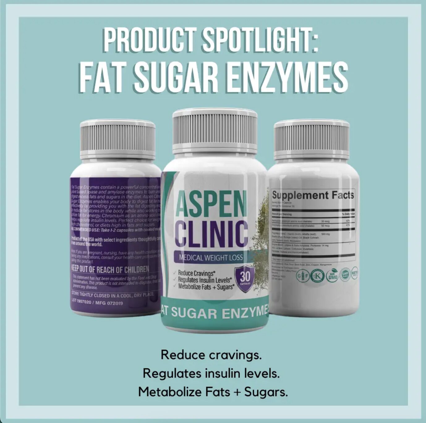 Fat Sugar Enzymes Supplements