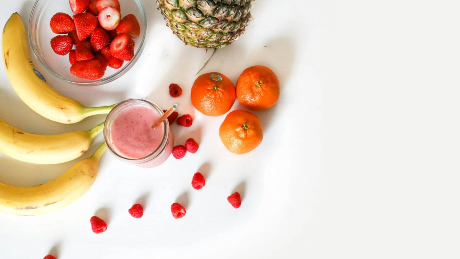 Fruit on White Counter